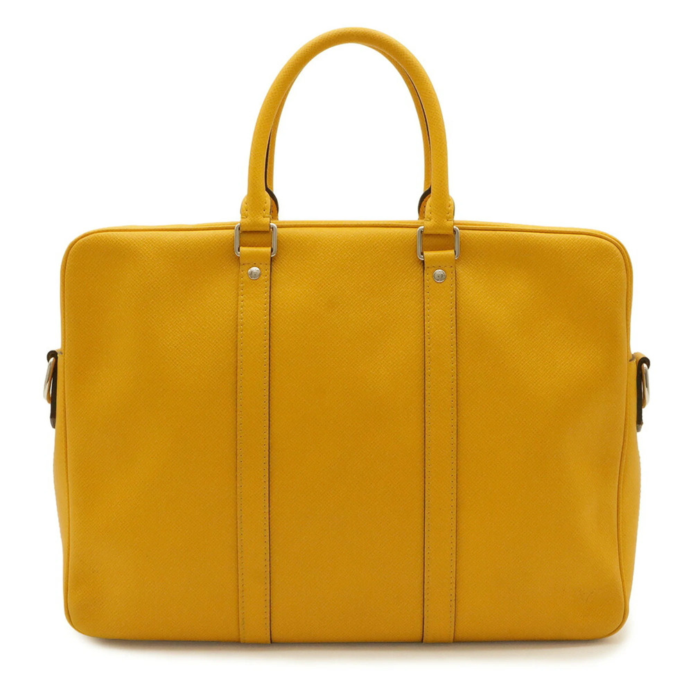 LOUIS VUITTON Taiga PDV Port Document Voyage PM Handbag, Jaune Yellow (Should...